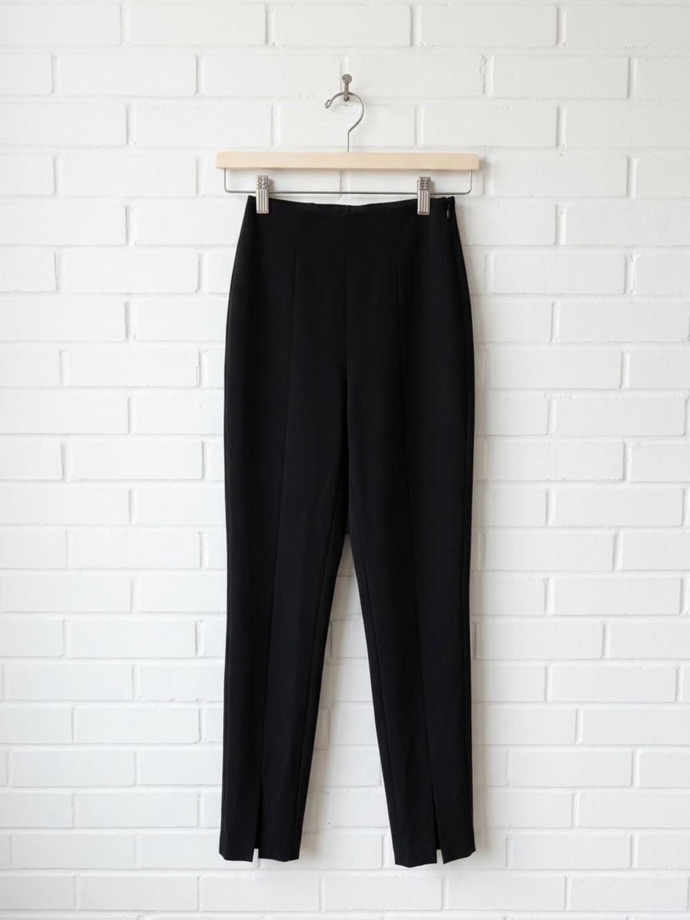 Aritzia Babaton Black Front Split Hem High Rise Leggings Pants Size 00